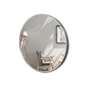 Meilleures ventes, décoration de maison moderne et luxueuse, miroir mural rond avec cadre doré et noir pour chambre à coucher, salle de bain - Product Image 4