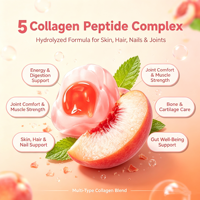 Gummies au collagène marin |   Complément alimentaire à la saveur fraise |   Peptides de collagène pour la santé de la peau, des cheveux, des ongles et des os