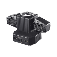 Projecteur de scène Little Angel 50W LED à tête mobile avec laser, boule magique, DMX512, activation sonore, éclairage de fête et de discothèque