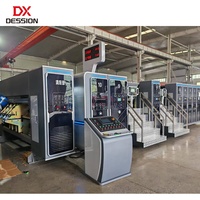 Nueva Máquina Automática para Impresión, Ranurado y Troquelado de Cajas de Cartón con Línea de Plegado y Encolado para Fabricación de Cajas