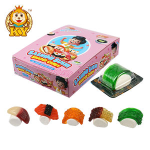 Délicieux <span class=keywords><strong>sushi</strong></span> en forme de bonbons gommeux à mâcher doux aromatisé fruité emballé dans une boîte - Product Image 1