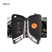 Llave Inteligente para Auto Xhorse XKKF06EN, Estilo Navaja, Transmisor Universal Inalámbrico Programable de 3 Botones para Control Remoto VVDI
