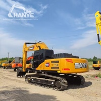 Excavadora Hidráulica Sany235 Usada de 23 Toneladas, Pocas Horas de Trabajo, Motor Hidráulico Original, Bien Inspeccionada, Maquinaria para Movimiento de Tierras