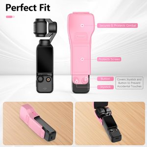 ชุดอุปกรณ์ป้องกันเลนส์และหน้าจอ Amazear สีชมพู พกพาสะดวก คุณภาพสูง ผลิตจากซิลิโคน ป้องกันฝุ่น สำหรับ Osmo Pocket 3 - Product Image 2