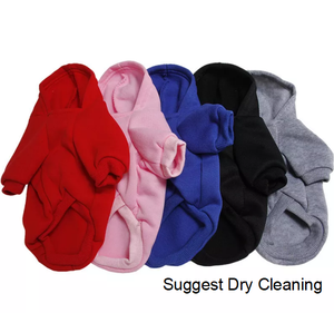 Wholesale Custom Luxury Pullover Dog Small Medium Large Big Plain <b>Blank</b> Dog Hoodie <b>Pet</b> Clothes - Product Image 3