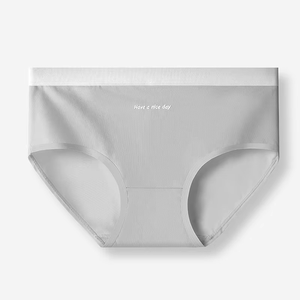 <strong>Women's</strong> Cotton Mid Rise Briefs Gradient Waistband Everyday Bikini Panties Solid Pattern Ladies Underwear Thongs and g <strong>String</strong> - Product Image 4