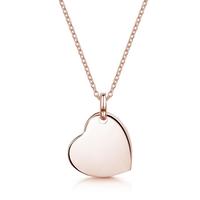 Loveher bijoux goutte coeur collier personnalisé en acier inoxydable plaqué or bijoux vierges en gros nom personnalisé pour les femmes