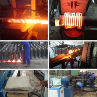 Machine de chauffage par induction haute fréquence LSW-80 contrôlée par PLC avec système de refroidissement par eau, certifiée CE ISO pour le forgeage des métaux