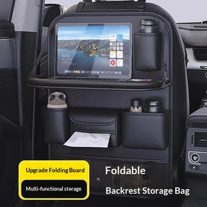 Organisateur universel pour dossier de siège de <span class=keywords><strong>voiture</strong></span>, sac suspendu avec étagère avant/arrière et petite table intégrée, <span class=keywords><strong>gadget</strong></span> pour <span class=keywords><strong>voiture</strong></span>, sans matériau - Product Image 3