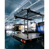 Remorque de camping tout-terrain avec plateau ouvert pour ATV, moto et aventures en plein air