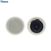 Haut-parleur coaxial de plafond Thinuna MS-10CT II 10 pouces 120W, système de sonorisation haute puissance, enceinte encastrable avec transformateur 70V 100V 8Ω