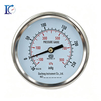 DACHENG Y50 Vacuum Positive Pressure Compound Gauge -1bar 400bar Range Stainless Steel Housing Brass Fitting 1 Year Warranty