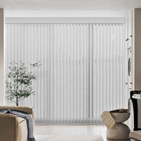 Persianas de ventana verticales personalizadas Cortinas de ventana alta integradas de moda Instalación de técnica simple barata