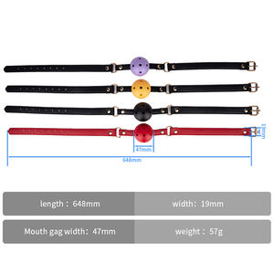 Adulte BDSM Bondage jeu de sexe jouet Silicone os bouche <span class=keywords><strong>Gag</strong></span> et cuir harnais balle <span class=keywords><strong>Gag</strong></span> pour Couple SM Sex Toys - Product Image 6