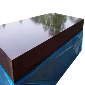 1220x2440mm 18mm Black Brown Film Faced Plywood Factory Prices Hardwood Concrete Plywood Sheet For Construction