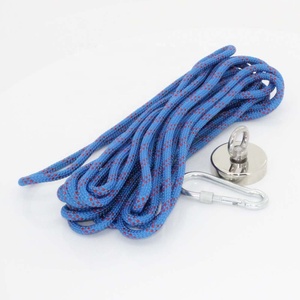 Kit de <span class=keywords><strong>pêche</strong></span> en néodyme Double face 1225lb, bloc magnétique avec fermoir <span class=keywords><strong>à</strong></span> crochet et corde de 98 pieds, Super robuste - Product Image 2