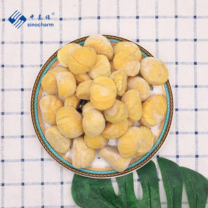 Sinocharm BRC-A prix de gros 100-180pcs/1kg entier IQF chinois cuit châtaigne Brix>12 châtaigne pelée congelée par norme européenne - Product Image 4