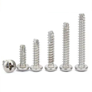 Factory Price High Quality <b>Galvanized</b> Cross Recessed M2 M2.3 M2.5 M2.6 M2.8 M3 M3.5 M4 M5 Cutting Tail Pan Head Tapping <b>Screw</b> - Product Image 2