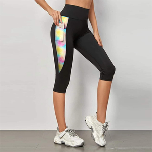 Coquillages marins pour femmes étoiles hippocampe <span class=keywords><strong>corail</strong></span> pantalons de Yoga Compression Gym Fitness collants avec poches Logo sur la taille - Product Image 5