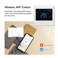 Thermostat Wi-Fi pour unités de ventilation à ventilo-convecteur de maison et d'appartement, avec 3 vitesses de ventilateur, pour le refroidissement et la ventilation
