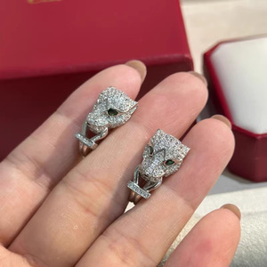 Orecchini a Perno con Motivo Leopardato Unisex, Accessorio per Orecchie Semplice e alla Moda per Uso Quotidiano, Outfit Casual e Regalo - Product Image 1