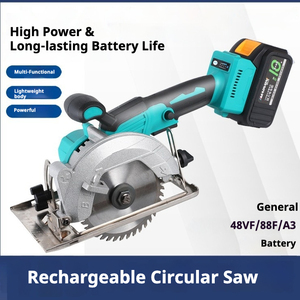 Scie à bois industrielle professionnelle de 5 pouces, portable, 130 mm, outil de travail du bois électrique, scie sans fil 20V MAX - Product Image 3