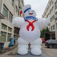 Homme guimauve gonflable Ghostbuster personnalisé, publicité gonflable, dessin animé gonflable