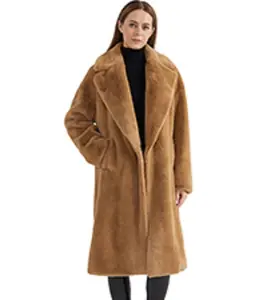 Manteau en fausse fourrure pour femme, personnalisé, OEM, mode, polaire, Sherpa, veste, hiver, automne, chaud, 2022