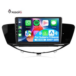 Autoradio Android Podofo Doppio Din 4+64G 9'' con Carplay Wireless e Android <span class=keywords><strong>Auto</strong></span> per <span class=keywords><strong>Subaru</strong></span> Tribeca 2007-2011, IPS DSP GPS RDS WIFI - Product Image 1
