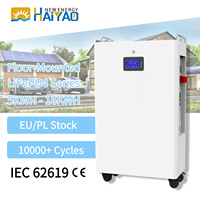 Batterie de stockage d'énergie LiFePO4 HAIYAO CE IEC62619 51.2V 280/300/314Ah, communication CAN/RS485, montage mural, alimentation domestique