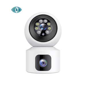 Ikevision V380pro 屋内用4MP 4G SIMカード対応 デュアルレンズ ドーム型カメラ CMOS モーション検知アラーム 双方向音声 TFカード録画機能付き ホーム用 - Product Image 1