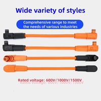 Kabel Interkoneksi Baterai HV Khusus 90 °   Harness Kabel Angled Energy Storage 1500V DC 300A untuk Modul Penyimpanan Energi