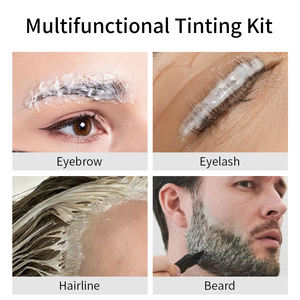 Enhanceurs de sourcils de couleur marron tache de sourcils teinté Gel de sourcils et teinte de <span class=keywords><strong>cils</strong></span> longue durée Kit de <span class=keywords><strong>teinture</strong></span> de <span class=keywords><strong>teinture</strong></span> de sourcils professionnel - Product Image 2