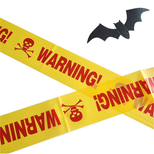 Promoción de Halloween, suministros para fiestas, cinta de advertencia de aislamiento de calavera para KTV, habitación secreta y decoración de restaurante, tema de Bar - Product Image 1