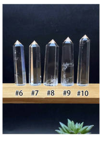 โอเบลิสก์ควอตซ์ใสเกรดสูง, แท่งคริสตัลบำบัดควอตซ์สีขาว - ตัวอย่างแร่ธาตุ, จักระมงกุฎ - Product Image 4