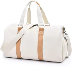 Lona Durante A Noite de luxo Weekender Bagagem De mão Duffle Bag para Homens e Mulheres