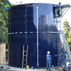 Silo de almacenamiento de grano en tanque de acero atornillada