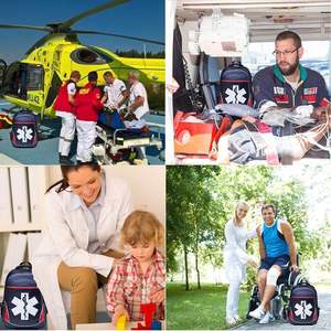 Muestra Gratuita, Mochila Impermeable Grande de Emergencia, Bolsas Rojas para Medicamentos de Farmacia para Enfermeras - Product Image 4