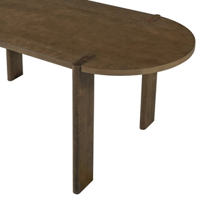 <span class=keywords><strong>Tavolo</strong></span> con Base in <span class=keywords><strong>Legno</strong></span>, <span class=keywords><strong>Tavolo</strong></span> da Pranzo Ovale Lungo Stile Mid-Century per Casa, Sala da Pranzo, Ristorante, <span class=keywords><strong>Noce</strong></span> - Product Image 3