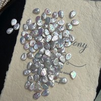 Perles en vrac naturelles baroques d'eau douce en forme de goutte de 10*13mm avec un fort lustre pour le bricolage (prix par pièce)