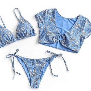Conjunto de Bikini Micro OUTPACE de 3 Piezas para Mujer, Traje de Baño Aventurero con Sujetador Push-Up para Tallas Grandes - Product Image 2
