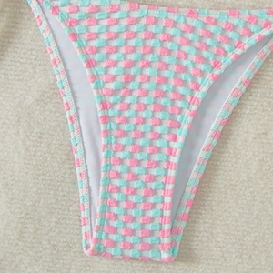 Fabricante de Bikinis Personalizados en China, Bikini de Talla Grande para Mujer, de Secado Rápido, con Tirantes en V, de Spandex/Poliéster, Venta al Por Mayor de Trajes de Baño - Product Image 5