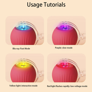 Sıcak satış akıllı interaktif kedi köpek oyuncak haddeleme topu Speedy kuyruk 2.0 Usb şarj işık-up küçük Pet oyuncaklar köpekler ve kediler için - Product Image 5