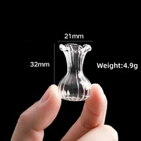 Nouvelle Décoration de Mini Vase en Verre Faite à la Main de Style Japonais avec Glaçure pour Bouquet de Fleurs Fraîches Simulées