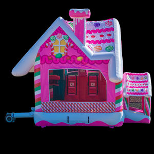 Candy Cottage Inflable Bouncer Combo Jumping Castle con tobogán para niñas y eventos - Product Image 4