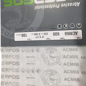 Deerfos acm66 9*11 inch <span class=keywords><strong>Grit</strong></span> 80-800 giấy nhám nhôm Oxit 230*280mm để đánh bóng kim loại, gỗ loại bỏ rỉ sét đáng - Product Image 2