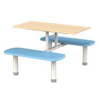 Ensemble de table à manger moderne pour 4 personnes, table à manger pour étudiants, cantine scolaire, banc de salle à manger, chaise, siège