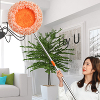 Prix d'usine nettoyeur de sol extensible pour fenêtres de plafond vadrouille à poussière en microfibre lavable