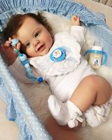 Muñeco Bebé Reborn Niño Kodi NPK de 60 CM, Realista con Pintura 3D, Venas Visibles, Pelo Enraizado, Artículo de Colección de Alta Calidad