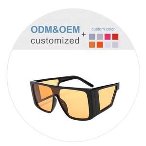 ビッグサングラスヨーロッパとアメリカスタイルの新しい男性女性ワンピースサングラスナイトビジョンレトロなドライブ - Product Image 6